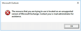unsupported_outlook-2016_exchange-2007-or-earlier