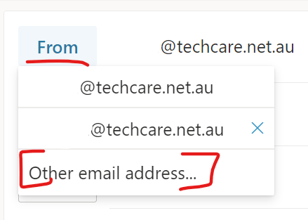 Outlook - New Email - Other Email Address (OWA)